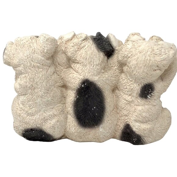 Stone Critters Figurine 3 Little Pigs See Hear Speak No Evil 4 Inch Piglets - Picture 2 of 6